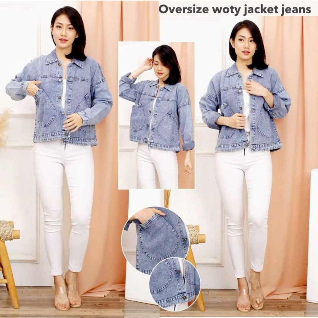 Oversize woty jacket jeans - Thejanclothes