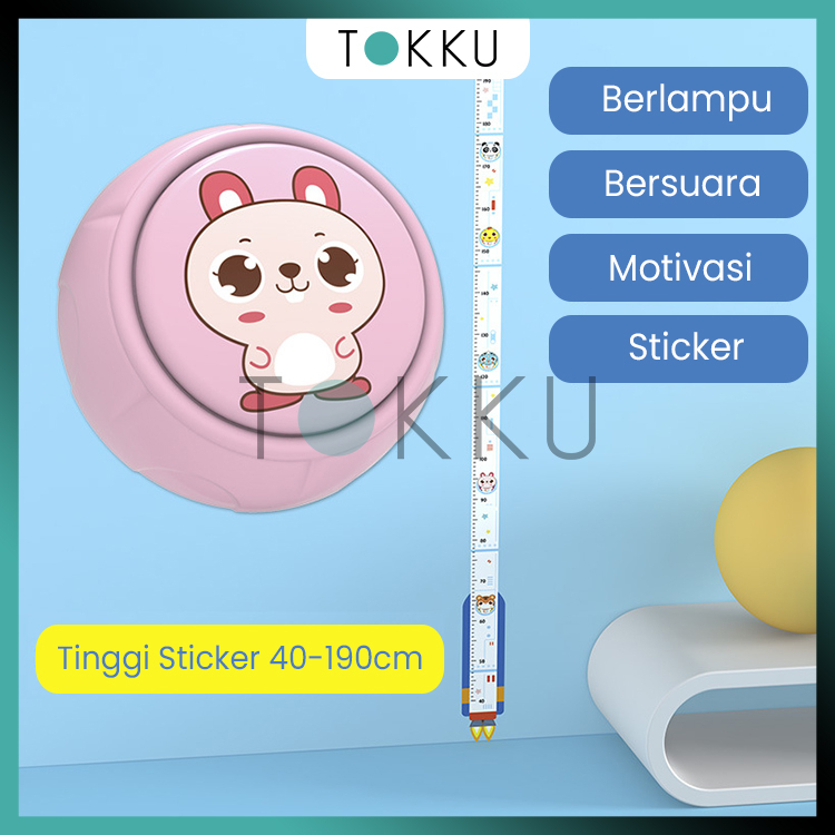 TOKKU Height Finder Jump High Mainan Berhitung Anak/Pertumbuhan Badan Anak/Loncat/Bahasa Inggris