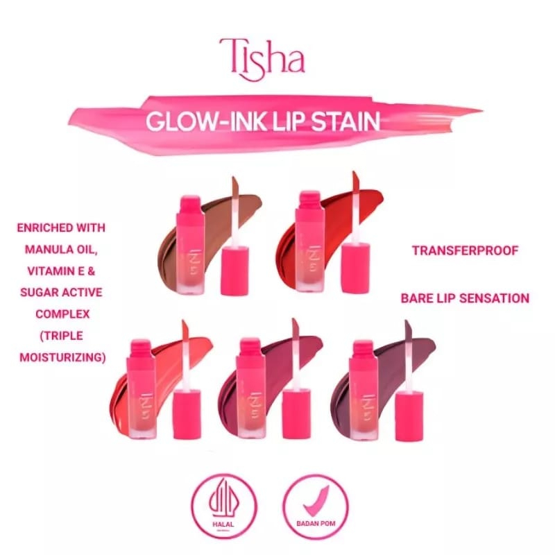ARJUNA TISHA Glowing Ink Lip Stain / Tisha Lip Tint