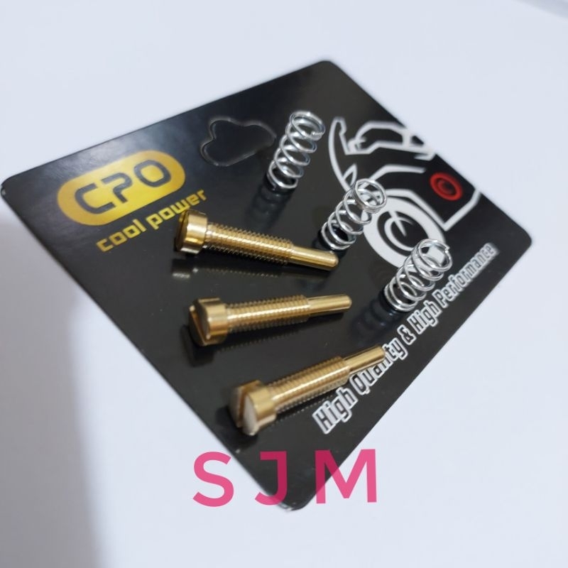 setelan angin stelan gas karburator pe 24 pe 26 cpo air screw baut setelan