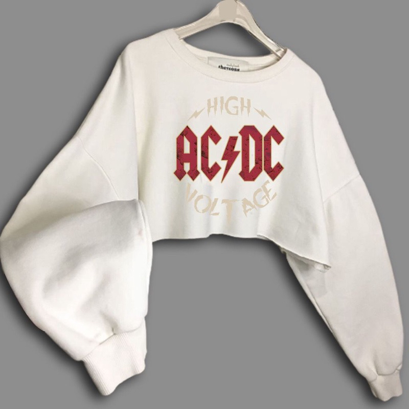 Sweater Crop HIGH ACDC Fleece (LD 110, P 43)