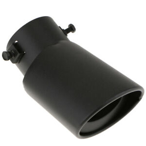 Ujung Knalpot Muffler Exhaust Tip Tailpipe Universal Car 15cm - DW-15 - Black