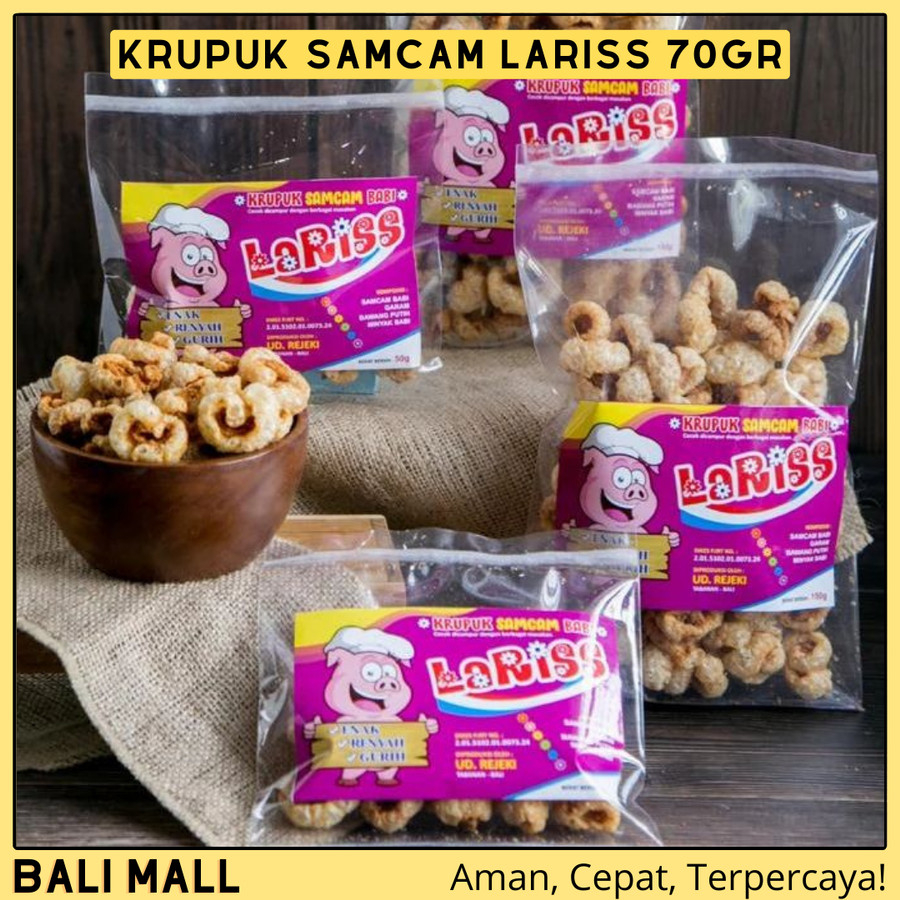 

Krupuk Samcam Lariss Oleh Oleh Khas Bali 70gr