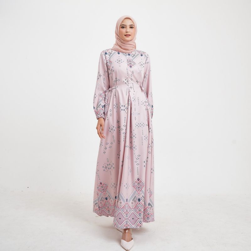 Kain Gamis Maxmara n Di*rSilk motif terbaru Kamillia  harga per0.5m