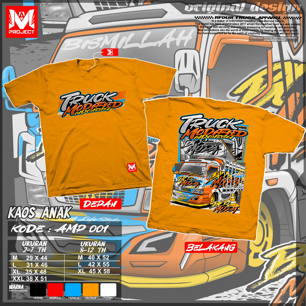 KAOS TRUK OLENG ANAK ANAK 2-12 TAHUN KAOS TRUK ANAK TANGGUNG KAOS TRUK MODIF KAOS TRUCK MANIA INDONESIA BAJU KAOS TRUCK ANAK TERBARU SABLON PREMIUM BAHAN KATUN