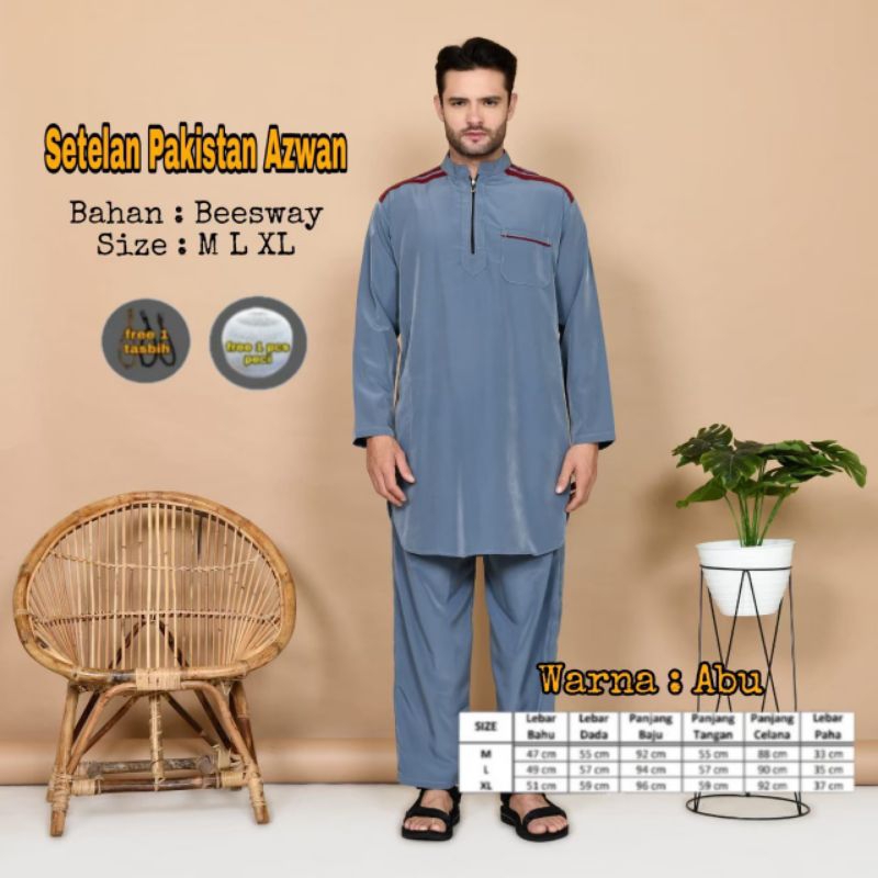 jubah pria setelan pakistan gamis pria lengan panjang terbaru
