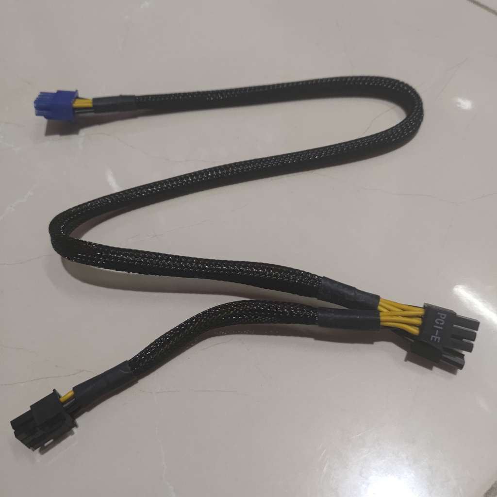 Kabel Modular PCIe Pci-E 8 Pin To 6+2 Braided Sleeve Cable 6