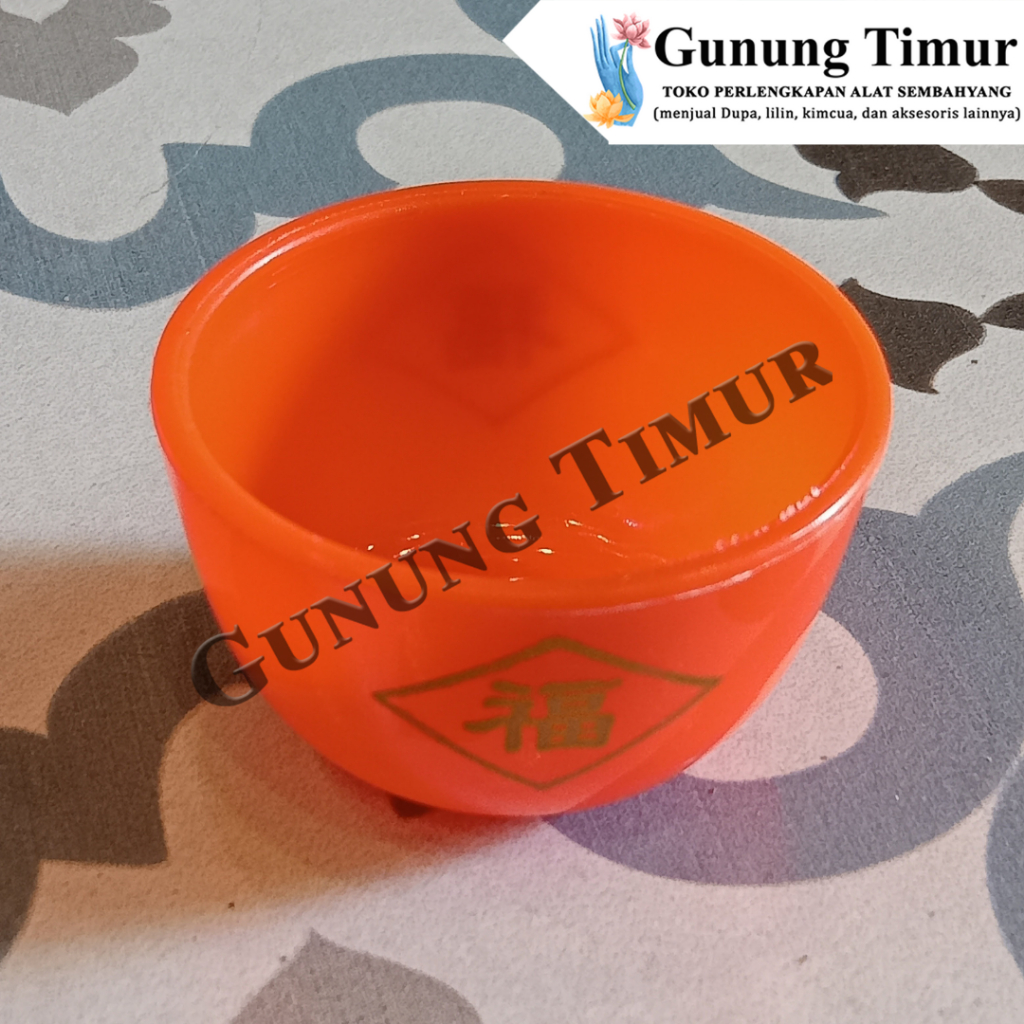 Cangkir Sembahyang bahan plastik Motif Hok (satuan)