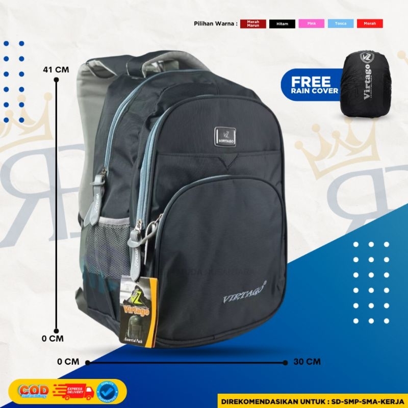 Tas Virtago/Ransel Virtago/Tas Sekolah Untuk SMP-SMA/Tas Laptop Untuk Kerja