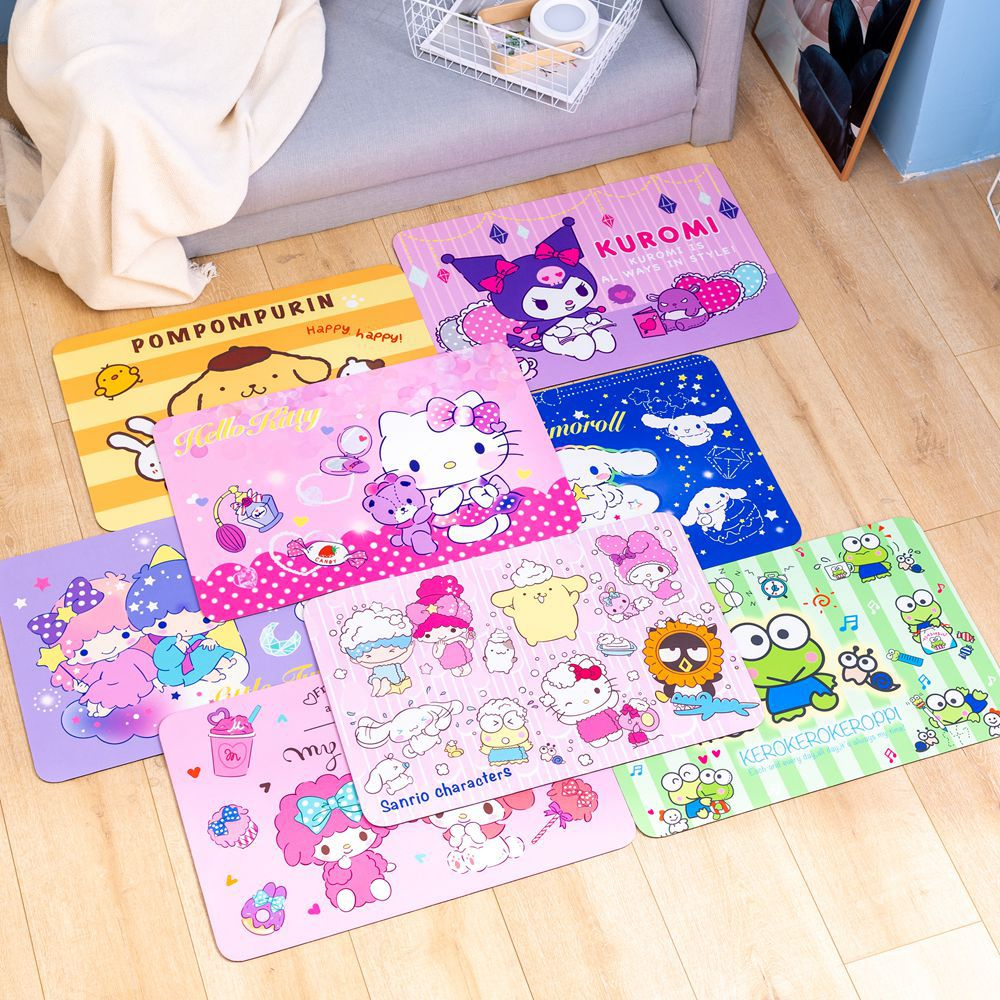 Floor Mat Karakter Quick Dry Kuromi My Melody Little Twin Star Cinnamoroll