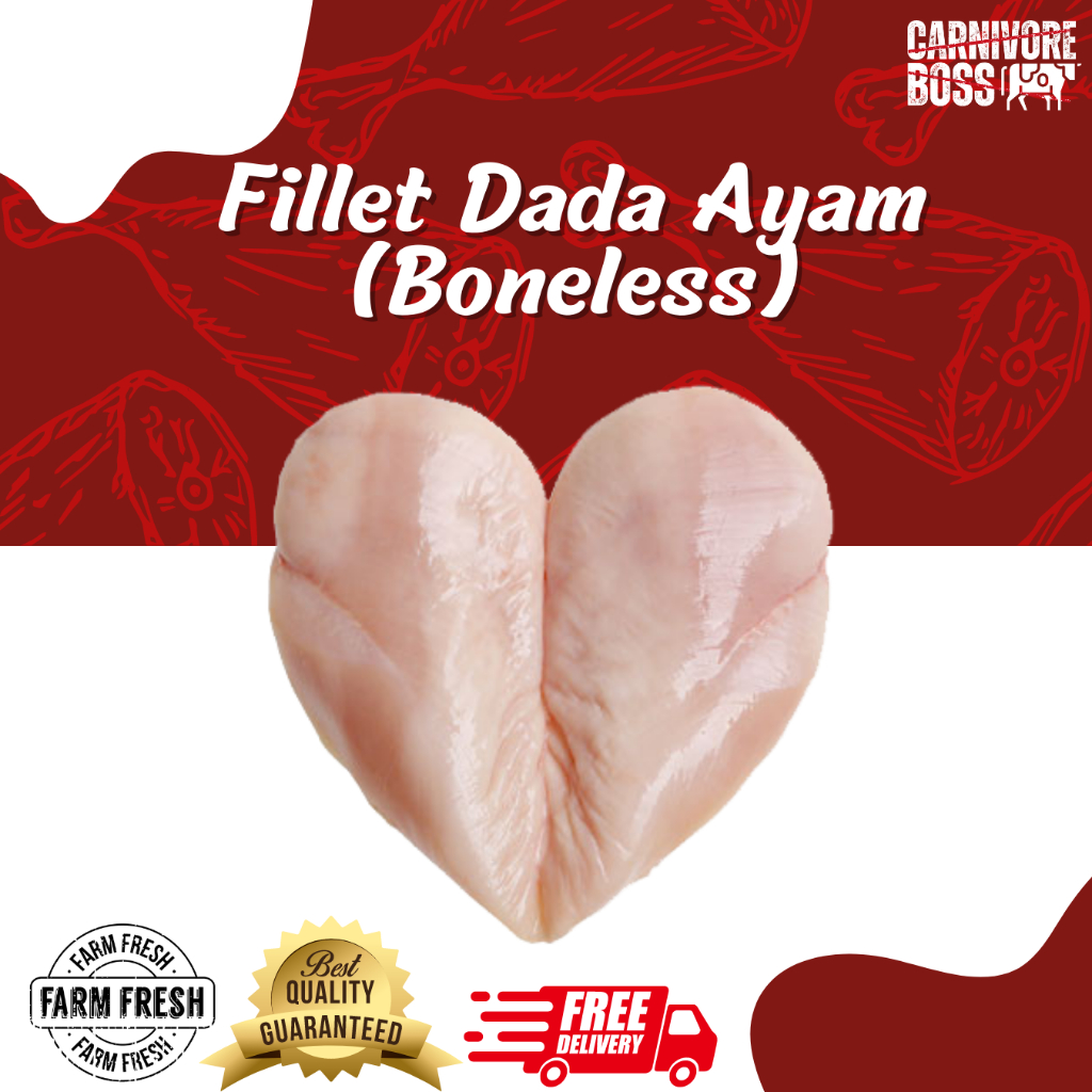 

DADA AYAM FILLET SUPER FRESH 1 KG / FILLET DADA AYAM / AYAM FILLET / DAGING AYAM