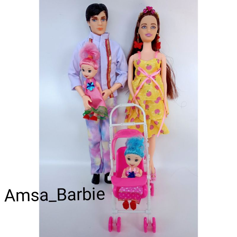 impor mainan anak perempuan terbaru Barbie Keluarga Berencana