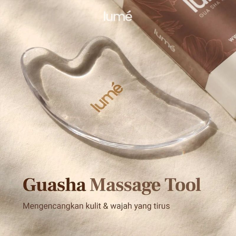 Lume Guasha Massage Tool Alat Pijat Wajah Meniruskan Mengencangkan, Anti Kerut