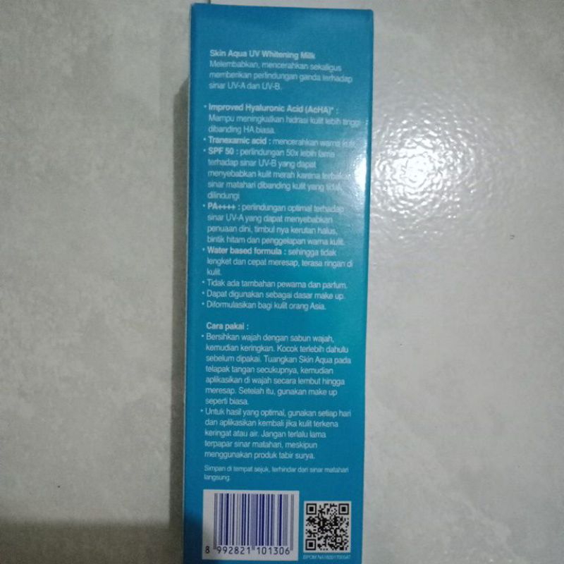 Skin Aqua UV Whitening Milk Spf 50 PA++++ 40gr - Sunscreen Daily Use Skin Care