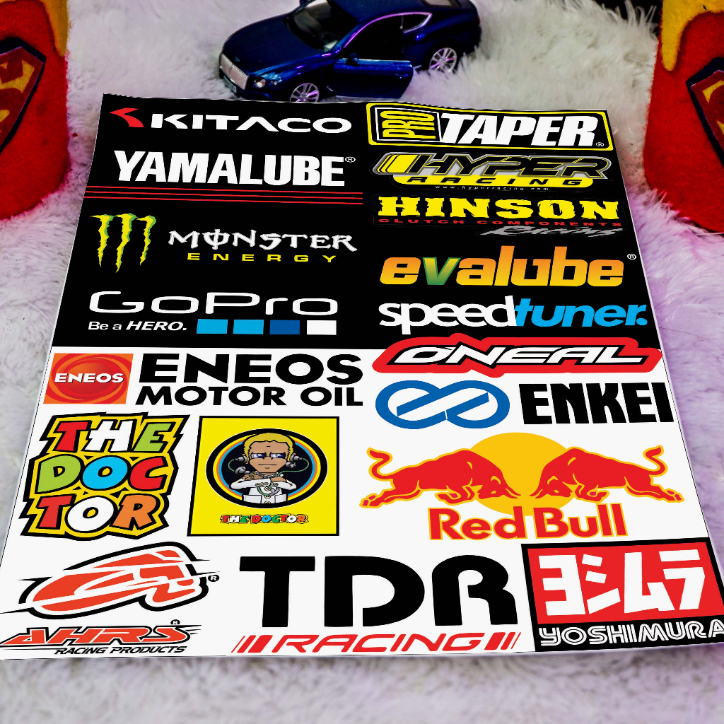 Stiker Motor, Sticker Motor, Stiker Motor Keren, Stiker Racing Motor, Stiker Sponsor Racing, Sticker Racing (PACK 18)