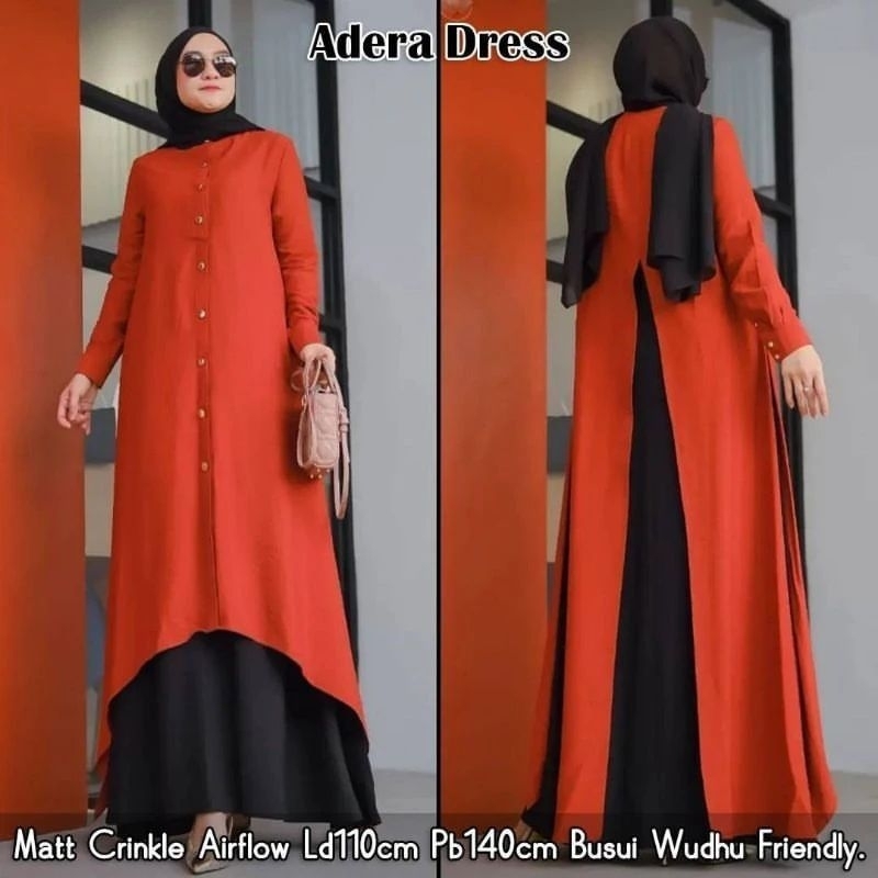 DRESS MUSLIM, Fashion Muslim, baju wanita, dress, Adera Dress