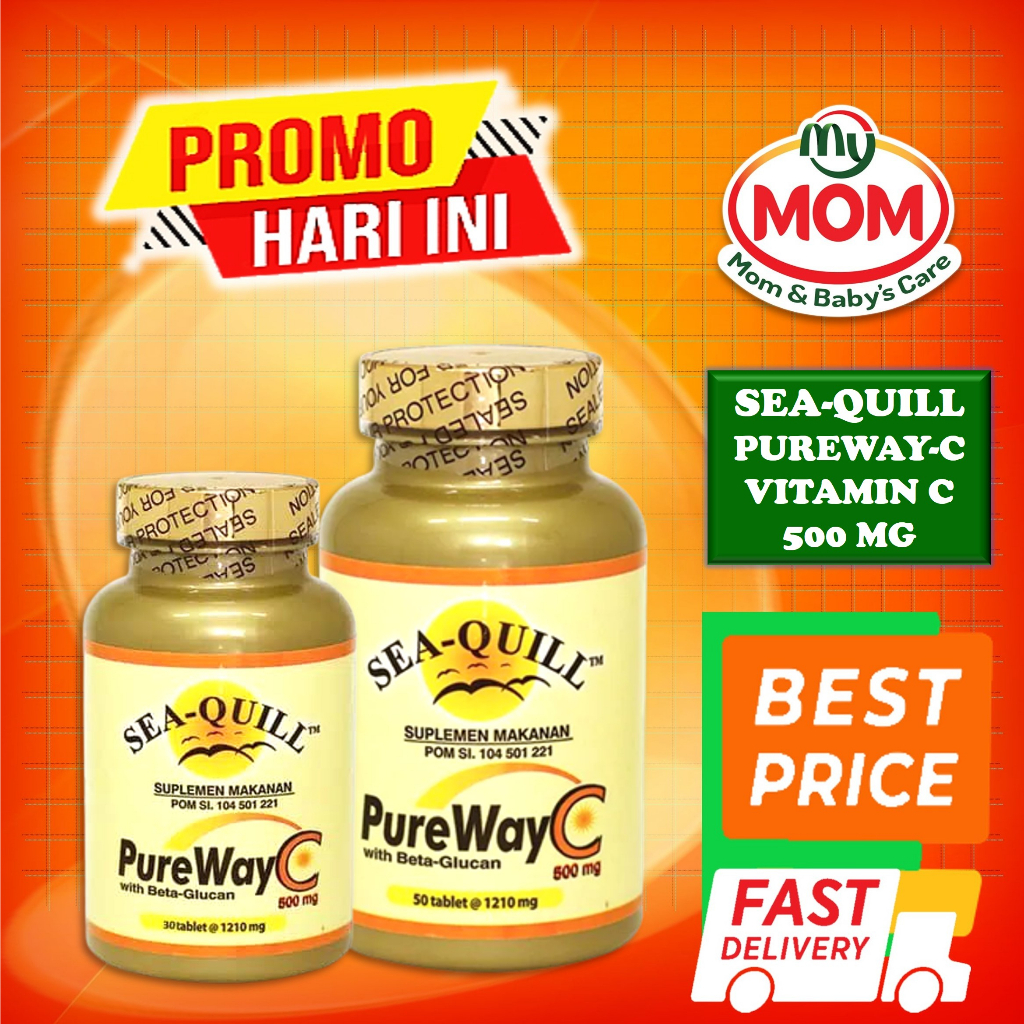 [BPOM] Sea-Quill Pureway C ISI 30 Tablet / Sea Quill Pureway-C / Seaquill Vitamin C / Vitamin Daya Tahan Tubuh / MY MOM