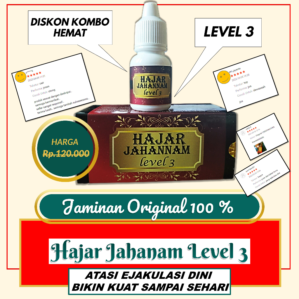 Hajar Jahannam Level 3 / Hajar Jahanam Premium Level 3 Original 100%