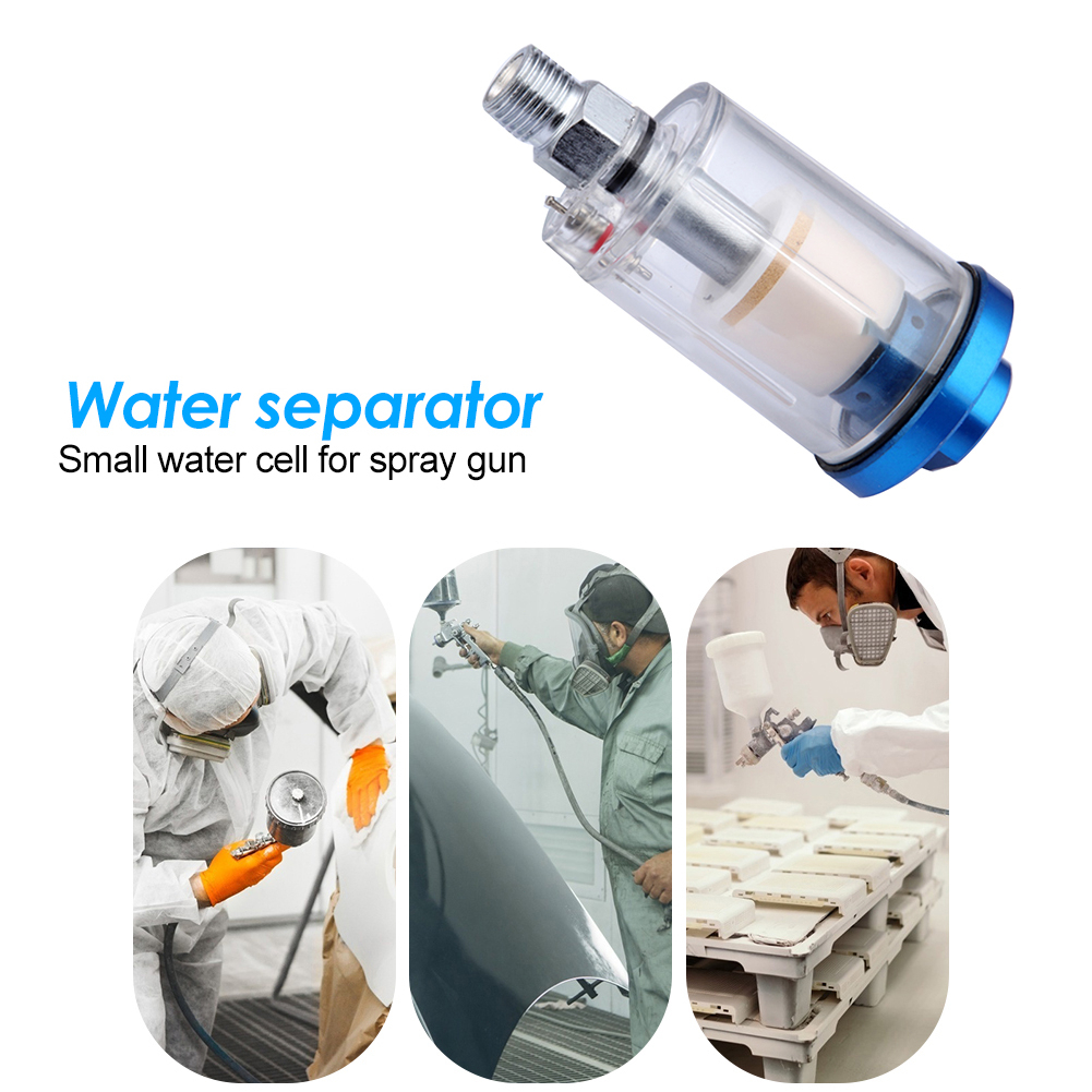 Air Filter 1/4 Air Air Water Oil Filter Separator Untuk Spet Cat Spray Gun