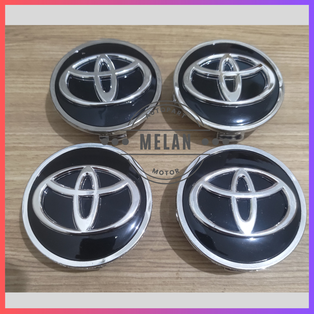 Dop Roda atau Tutup Velg Toyota Innova (2005 - 2015) atau Reborn atau Venturer, Toyota Grand Avanza (2016 - 2021), Toyota Rush (2019 - 2023), Alphard Diameter 6,2 CM Full Crome