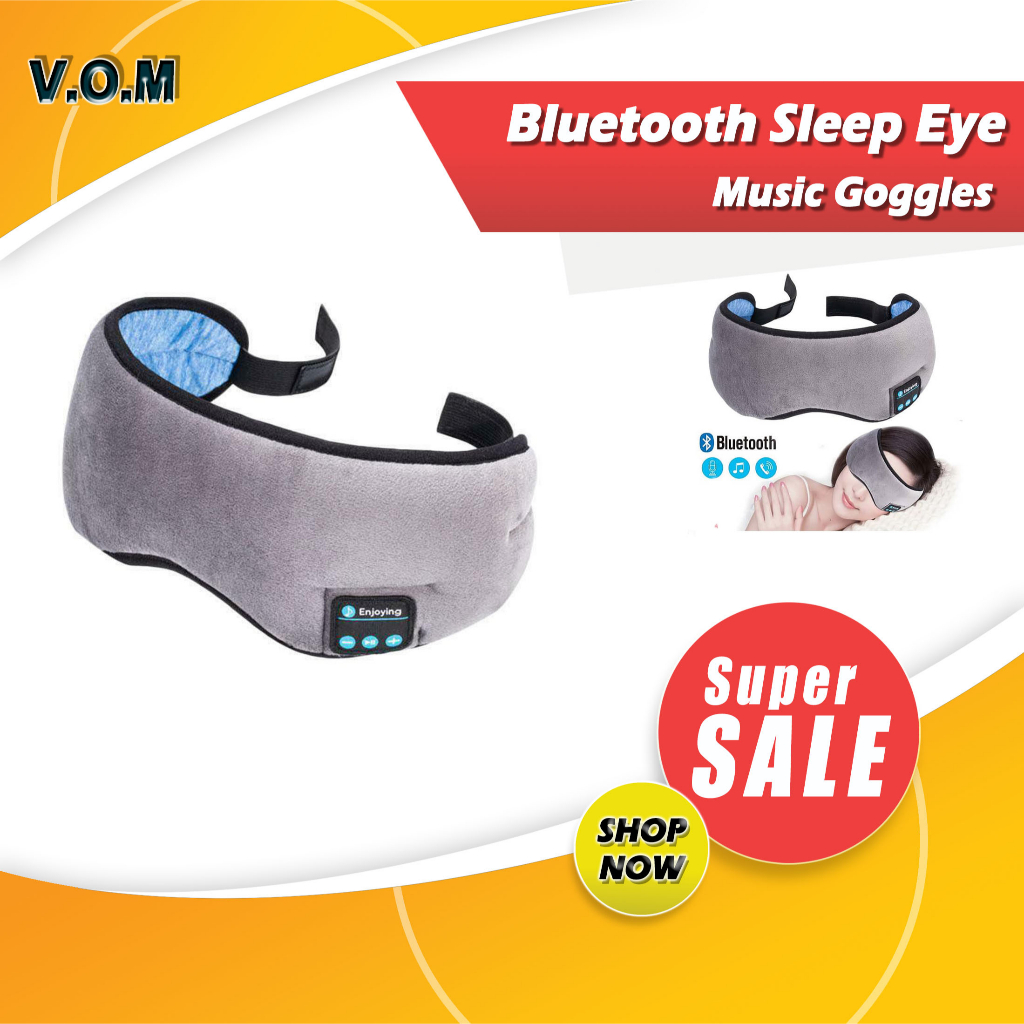 Bluetooth Sleep Eye Music Goggles Penutup Mata Dengan Speaker 0889