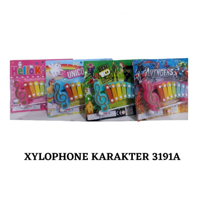TERMURAH mainan xylophone anak kulintang KARAKTER
