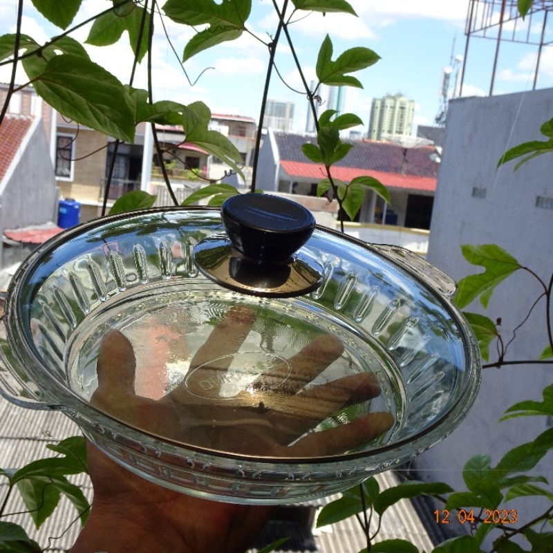 piring saji tutup kaca