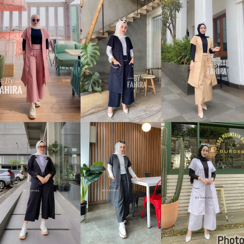 one set fahira / set blzer fahira