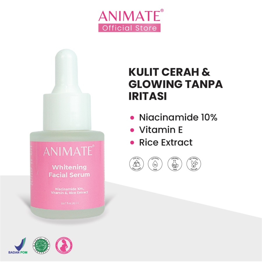 ✨ AKU MURAH ✨ ANIMATE Whitening Facial Serum 20 ml - ORIGINAL