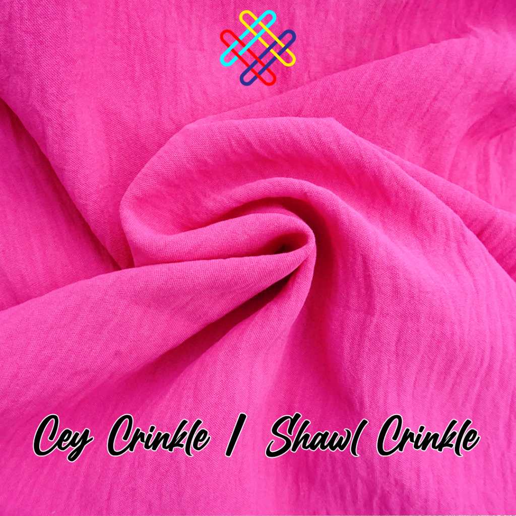Bahan Kain Shawl Crinkle / Cey Crinkle | Bahan Kain Meteran