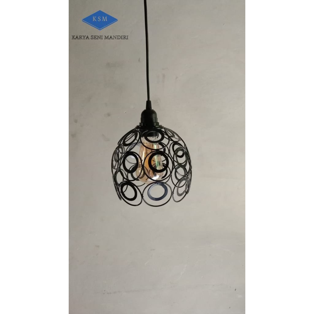 lampu hias gantung dudukan plafon+kabel tipe 019