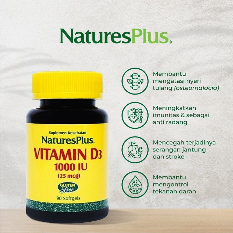 NaturesPlus Vitamin D3 1000 Iu