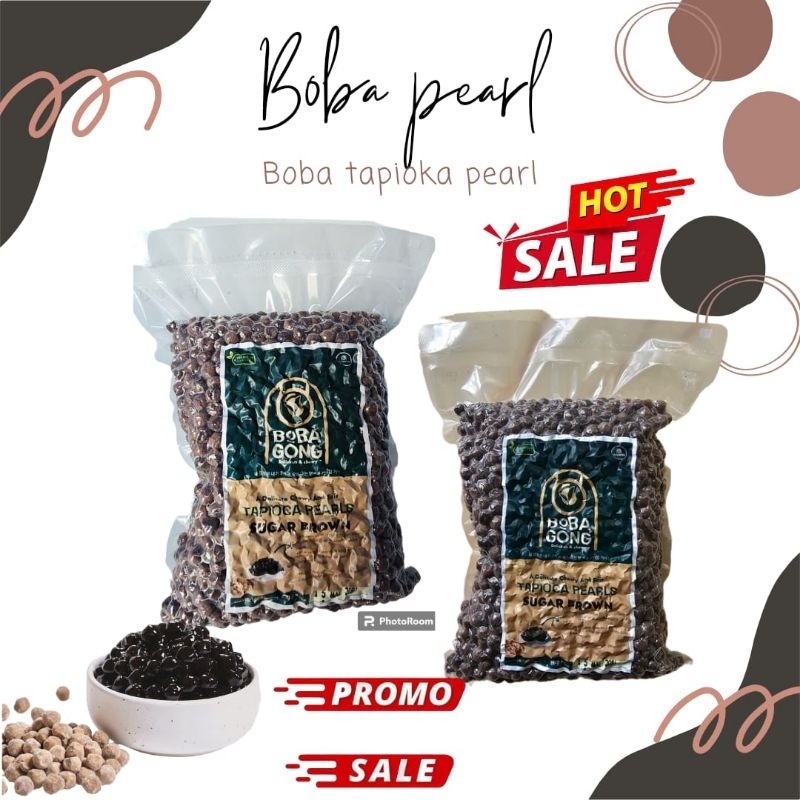 

BOBA TAPIOKA 1KG PEARL\BOBA\ mutiara tapioka enak dan kenyal