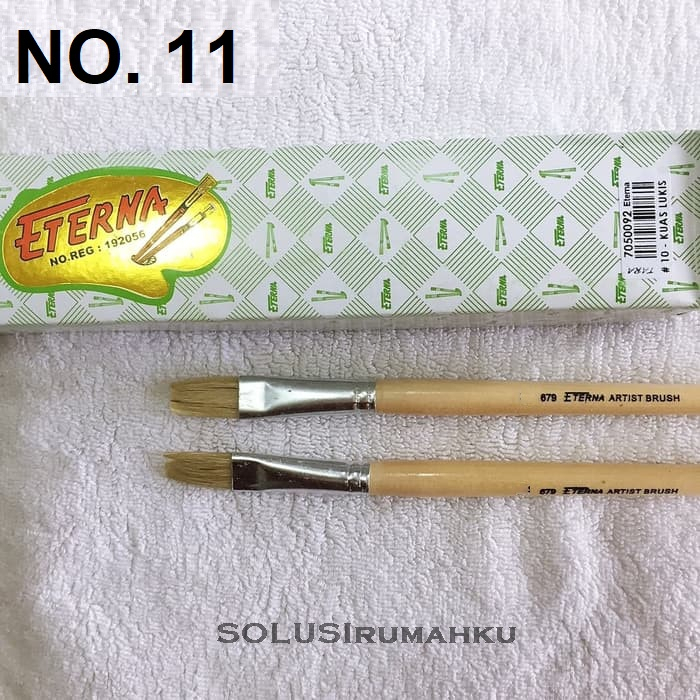 

1 LUSIN ( 12 Buah ) ETERNA Kuas Lukis No. 11 / Kwas Koas Kuwas Lukis