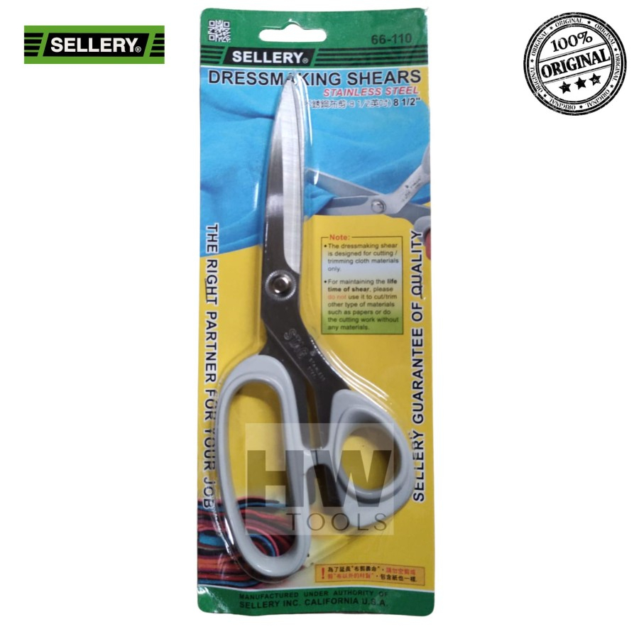 

GUNTING KAIN / DRESSMAKING SHEARS 8.5 INCH 66-110 SELLERY
