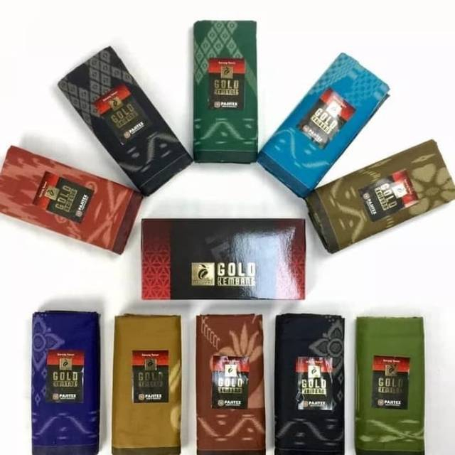 Sarung Dewasa Mangga Gold Kembang