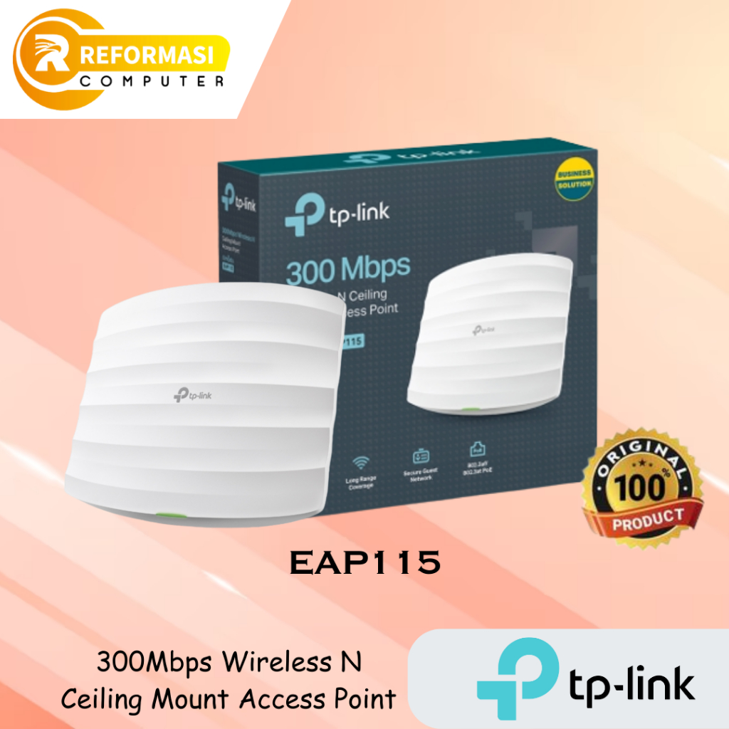 EAP115 300Mbps Wireless N Ceiling Mount Access Point TP link