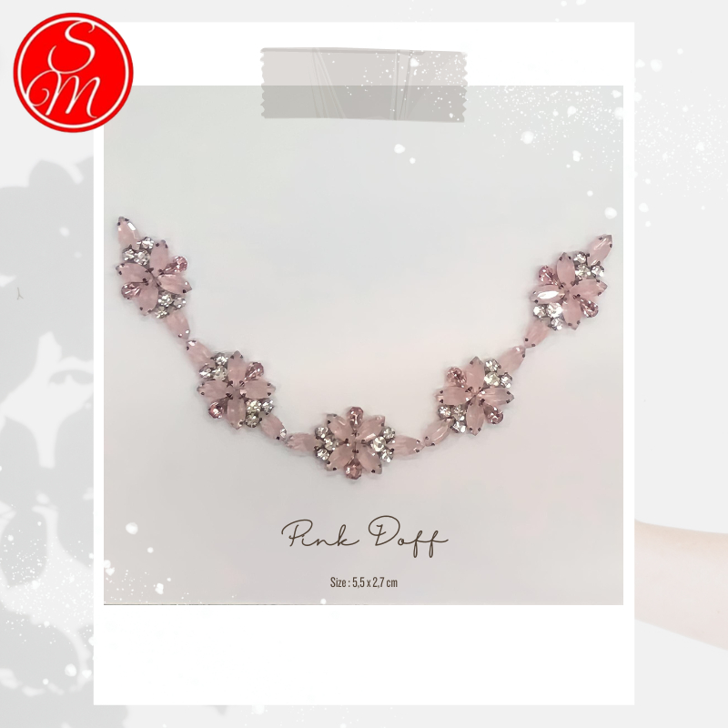 Payet Rangkai Leher Pinggang Lengan Jilbab Kaftan Instan/payet rangkai/mutira rangkai/payet leher/pa