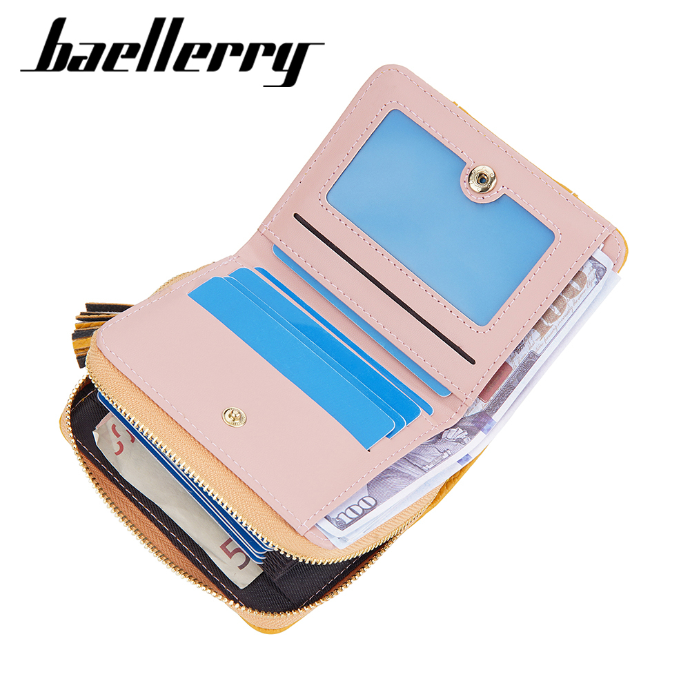 BAELLERRY N1859 Dompet Wanita Kecil Dompet Lipat Bahan Kulit PU Leather Premium WATCHKITE WKOS