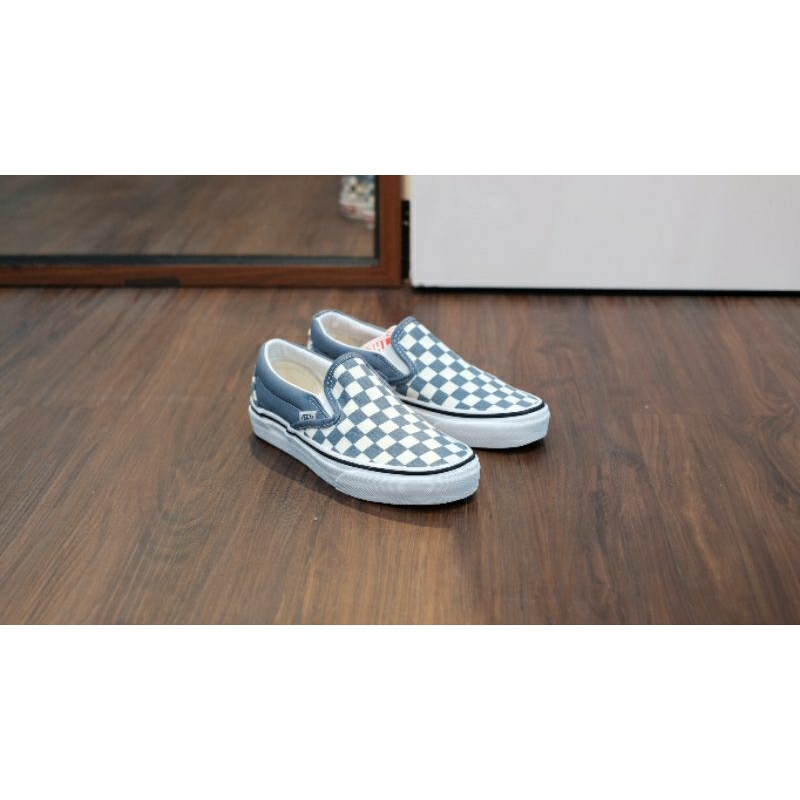 Vans Slip On Checkerboard Blue Mirage