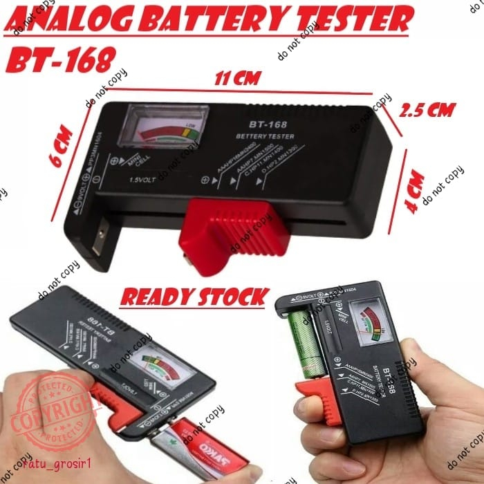 Alat Tester Baterai Universal Analog BT 168 Alat Test Batere