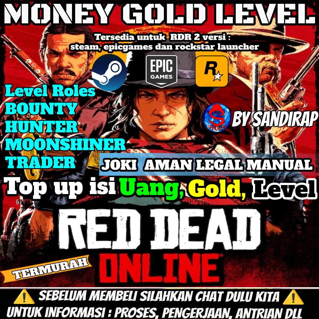 [PC] RED DEAD REDEMPTION 2, RDR 2 ONLINE UANG  MURAH