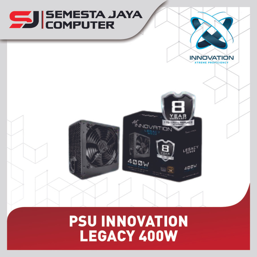 PSU Innovation 400W 80+ Bronze (Garansi 8 Tahun Ganti Baru)