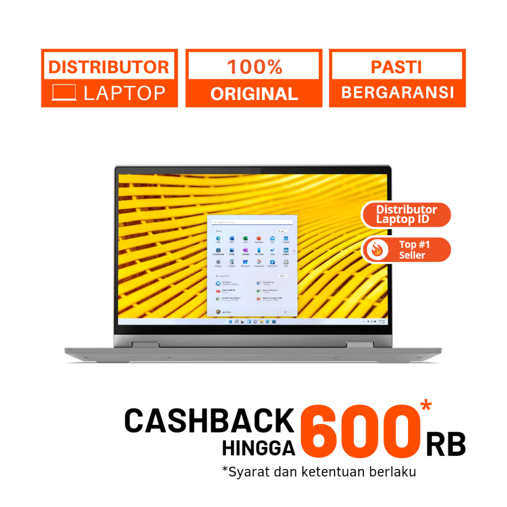 Lenovo Ideapad Flex 5 5i Intel core i3 i5 i7 AMD Ryzen 3 5 7 GARANSI RESMI HP INDONESIA