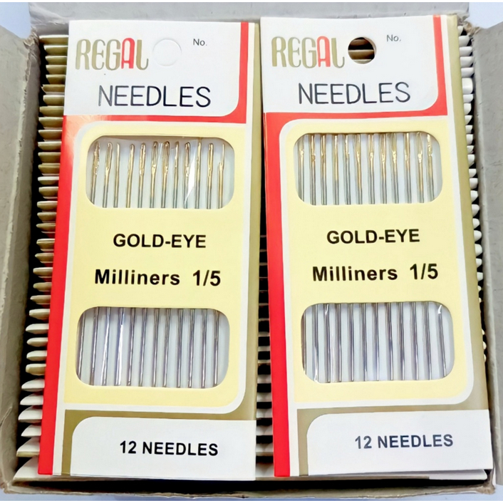 A99 JARUM JAHIT GOLD EYE 12 PCS milliners regal perlengkapan baju celana benang tangan lengan bolong alat needle