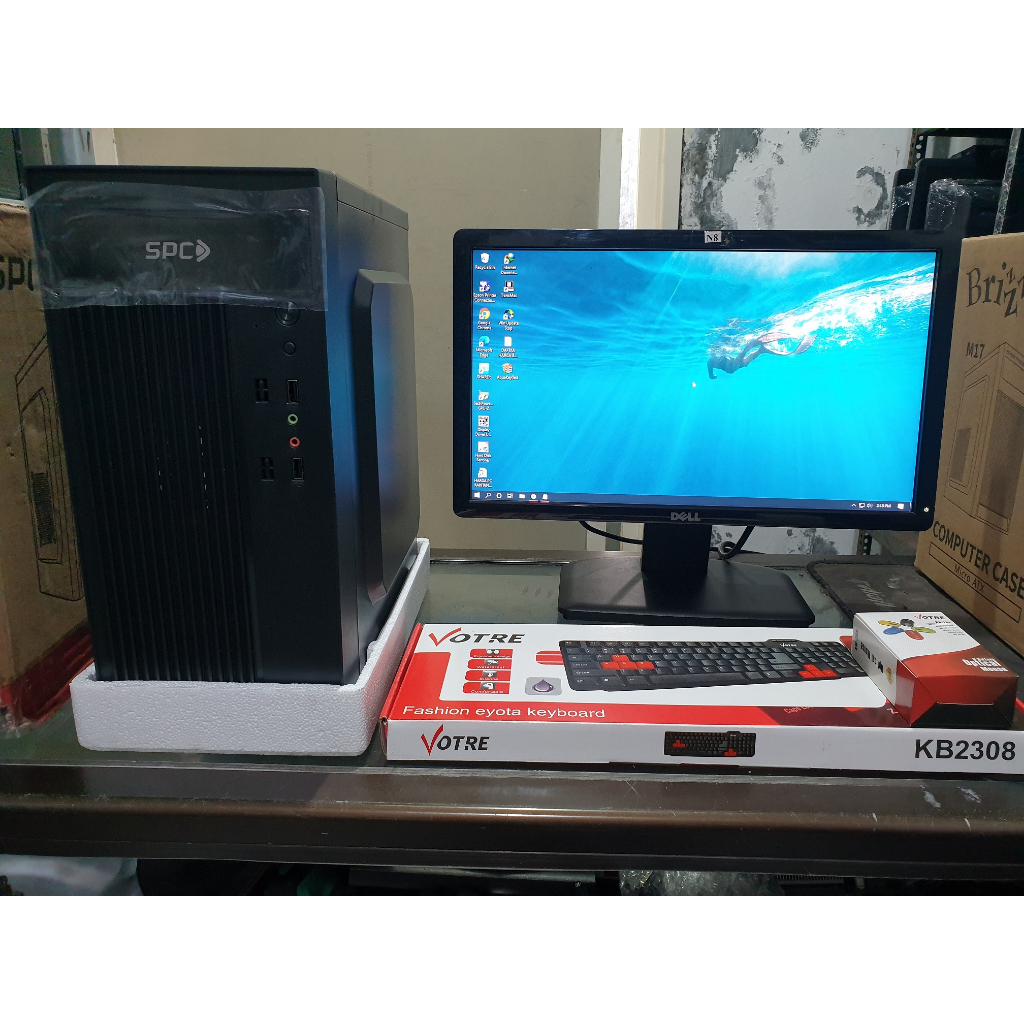 PAKET PC CORE I5 RAM 8GB SSD 120GB HDD 500GB MONITOR 19&quot; KEY MOUSE