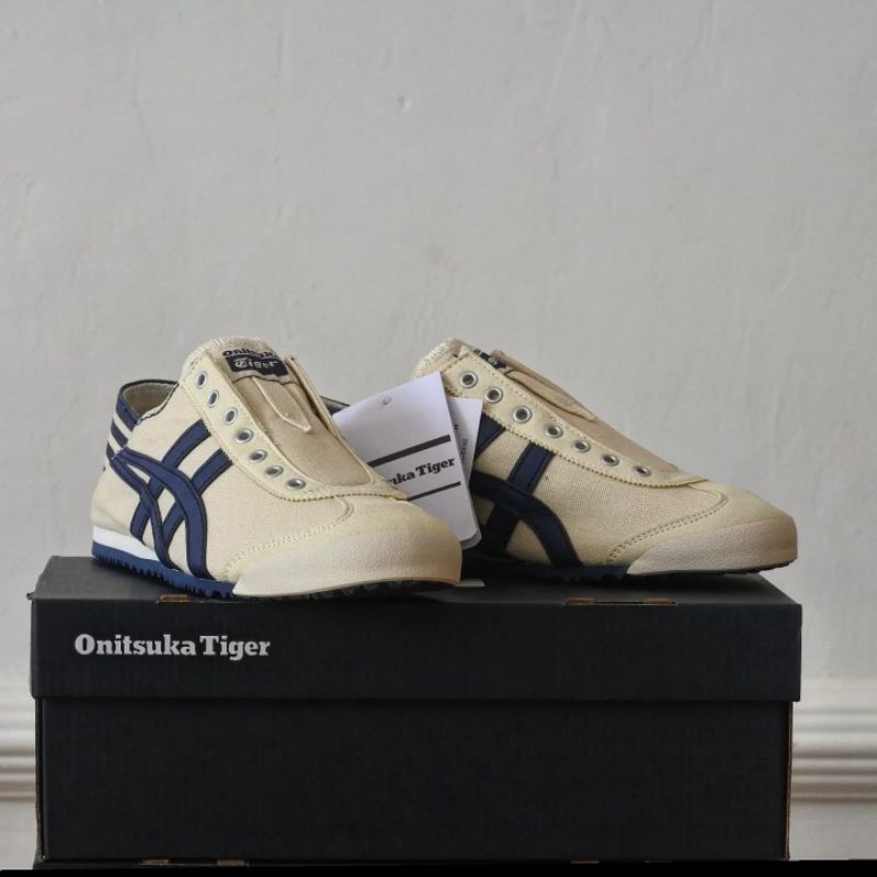 Onitsuka Tiger Mexico 66 Slip On Paraty Cream / Navy Original