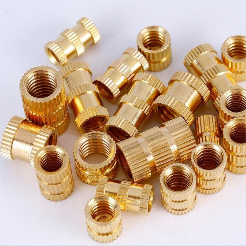 300pcs Knurled Insert Nut Bahan Kuningan Nut Thread Insert Knurled Nuts M2 M3 M4 M5 Spiral Brass Nut Insert