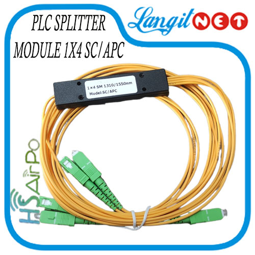 PLC SPLITTER MODULE 1x4 SC APC FIBER