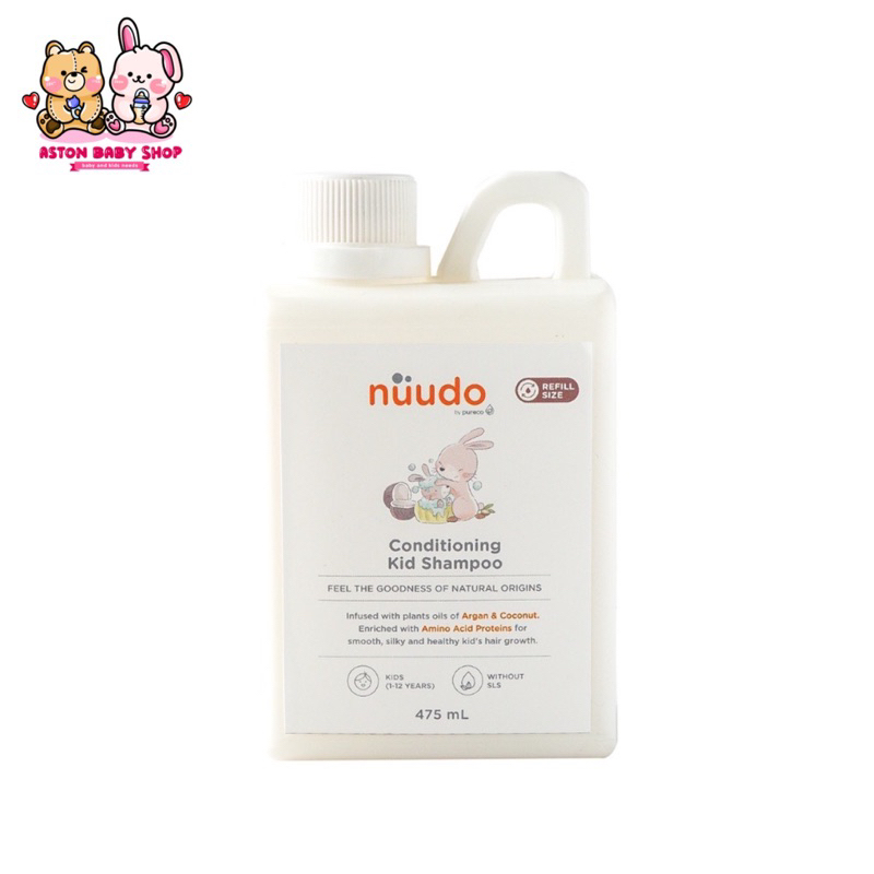 Nuudo Conditioning Kids Shampoo 475 ml Refill Shampo Anak